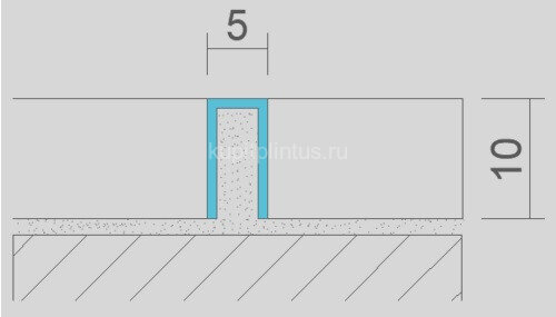 Заказать П-профиль из нержавеющей стали 5х10 мм SUP052 ZG золото глянец 2,7м 