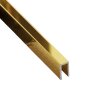 П-профиль из нержавеющей стали 5х10 мм SUP052 ZG золото глянец 2,7м