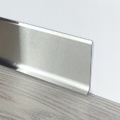 Плинтус для пола из нержавеющей стали SY044-60H SGB Серебро глянец браш 2,5 м