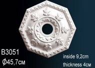 Потолочная розетка Перфект B3051 457 мм