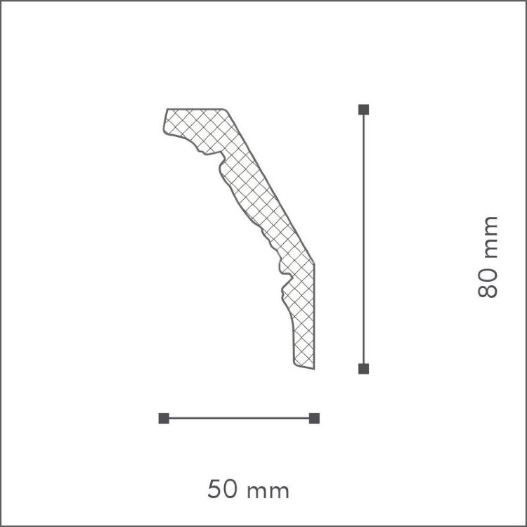 Заказать Карниз NMC Decoflair E25 80х50 2 м Заказать Карниз NMC Decoflair E25 80х50 2 м