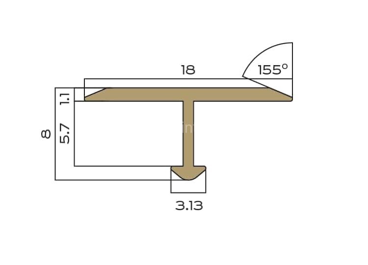 Заказать Профиль T-образный плоский латунный 18 мм NEEXY PVL36-03 BAO брашированный 2.7м Заказать Профиль T-образный плоский латунный 18 мм NEEXY PVL36-03 BAO брашированный 2.7м