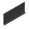 Алюминиевый плинтус напольный 100 мм NEEXY AKBD100-SBL муар черный 2.5 м