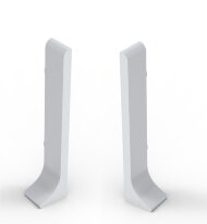 Комплект заглушек (левая+правая) для напольного плинтуса 100 мм Мега-Трейд ЛП-100з 0035 серый RAL 9006 Комплект заглушек (левая+правая) для напольного плинтуса 100 мм Мега-Трейд ЛП-100з 0035 серый RAL 9006