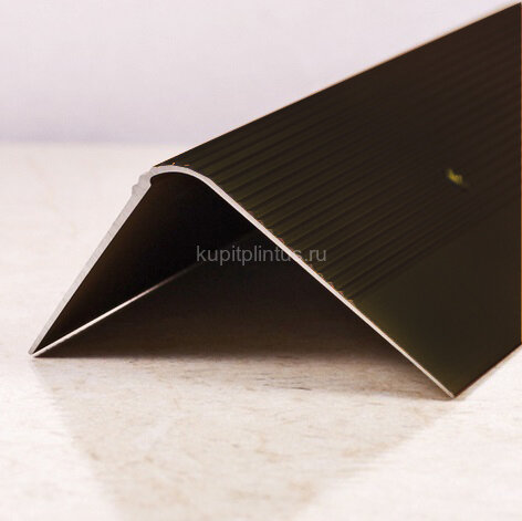 Заказать Порог угловой алюминиевый ПО-60х40 бронза матовая 2,7 м Заказать Порог угловой алюминиевый ПО-60х40 бронза матовая 2,7 м