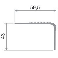 Заказать Порог угловой алюминиевый ПО-60х40 бронза матовая 2,7 м Заказать Порог угловой алюминиевый ПО-60х40 бронза матовая 2,7 м