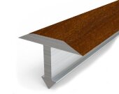 Профиль Т-образный гибкий 20 мм MP12 из ламинированного алюминия 34 Бук золотистый 2,7 м