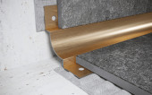 Стальной профиль угловой внутренний для плитки 10 мм FWM 10 GS золото сатинированное 2,7 м