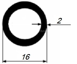 Заказать Труба алюминиевая круглая 16х2 мм 3 м Заказать Труба алюминиевая круглая 16х2 мм 3 м