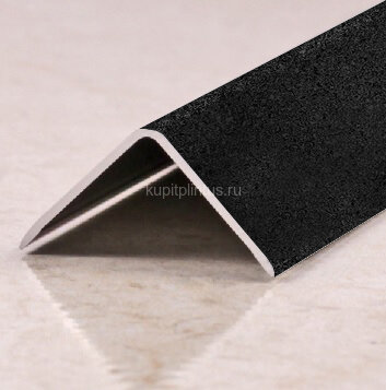 Заказать Алюминиевый уголок 10х10 мм ПН-10х10 Черный муар 2,7 м 