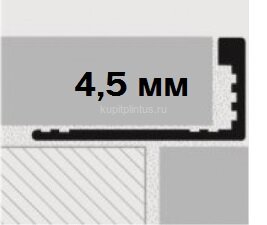 Заказать Профиль L-образный анодированный алюминий матовый 4,5 мм Progress PTAA 045 серебро 2,7 м Заказать Профиль L-образный анодированный алюминий матовый 4,5 мм Progress PTAA 045 серебро 2,7 м