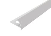 Профиль внешний ПВХ для плитки Cezar 12 мм 202 Серебряный 2,5 м Профиль внешний ПВХ для плитки Cezar 12 мм 202 Серебряный 2,5 м