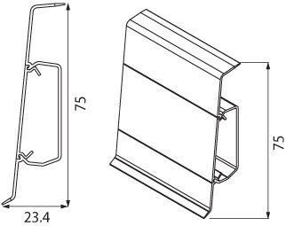 Заказать Соединитель Cezar Hi-Line Prestige Цвет под плинтус Заказать Соединитель Cezar Hi-Line Prestige Цвет под плинтус