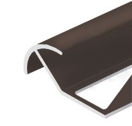 Профиль под плитку для наружных углов округлый 12 мм алюминий PV71-06 Бронза матовая 2,7 м Профиль под плитку для наружных углов округлый 12 мм алюминий PV71-06 Бронза матовая 2,7 м