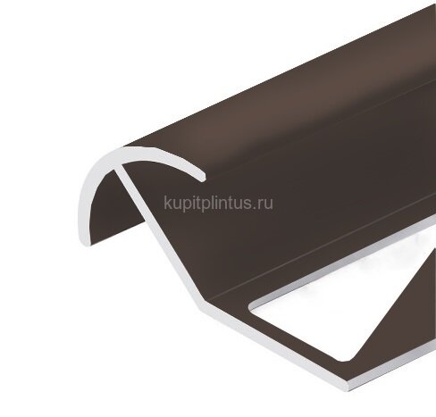 Заказать Профиль под плитку для наружных углов округлый 12 мм алюминий PV71-06 Бронза матовая 2,7 м Заказать Профиль под плитку для наружных углов округлый 12 мм алюминий PV71-06 Бронза матовая 2,7 м