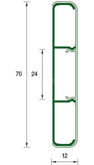 Заказать Наличник с кабель-каналом 70 мм Идеал Деконика Д-Н70 303 Венге темный 2,2 м 
