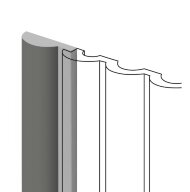 Финишный молдинг 12х36 мм HiWood LF140A GR17 серый 2,7 м Финишный молдинг 12х36 мм HiWood LF140A GR17 серый 2,7 м