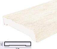 Доска из полиуретана 12х2,5 см Уникс Классика Д12 Под покраску 2 м