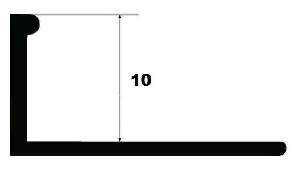 Заказать Профиль L-образный из латуни Yakamoz ЛГ-10 латунь полированная 2,7 м 