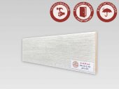 Напольный плинтус МДФ Teckwood цветной 80х10 Дуб Айс 2.15 м
