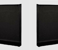 Заглушки для плинтуса Евротрим L-40 алюминий комплект черный