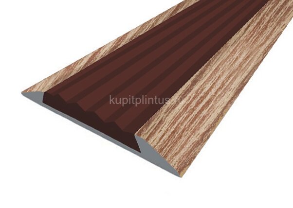 Заказать Порог противоскользящий с коричневой вставкой Д15 КД Дуб светлый (декорированный) 2,7 м Заказать Порог противоскользящий с коричневой вставкой Д15 КД Дуб светлый (декорированный) 2,7 м