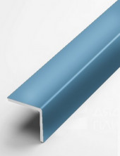 Алюминиевый уголок защитный 30х30 мм прямой PV75-32 голубой Ral 5024 2,7 м