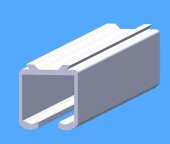 Алюминиевый профиль для раздвижных дверей 32х35 мм 3 м Алюминиевый профиль для раздвижных дверей 32х35 мм 3 м