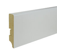 Плинтус МДФ Smartprofile Paint 80А напольный под покраску (Белый) 2,4м Плинтус МДФ Smartprofile Paint 80А напольный под покраску (Белый) 2,4м