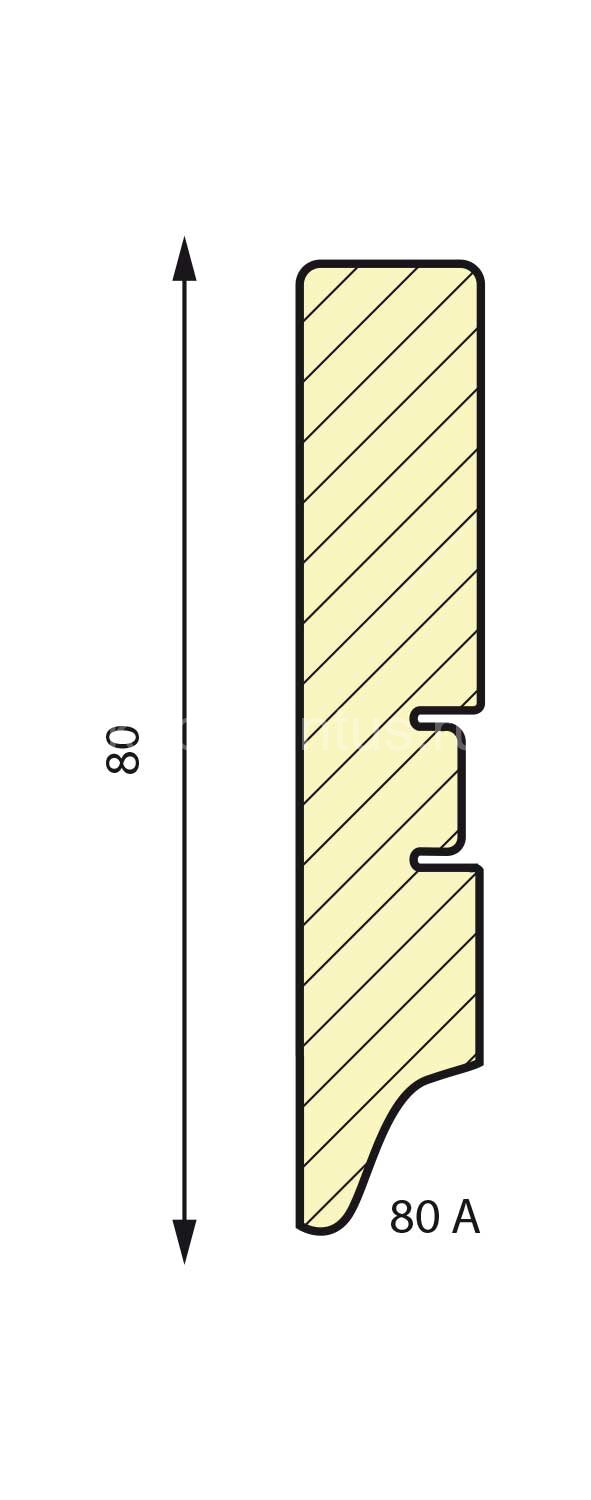 Заказать Плинтус МДФ Smartprofile Paint 80А напольный под покраску (Белый) 2,4м Заказать Плинтус МДФ Smartprofile Paint 80А напольный под покраску (Белый) 2,4м