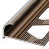 Профиль алюминиевый С-образный ПО-14 бронза глянец 2,7 м