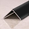 Уголок отделочный алюминиевый ПН-20х20 Черный глянец 2,7 м