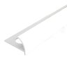 Профиль внешний ПВХ для плитки Cezar 10 мм 101 Белый 2,5 м