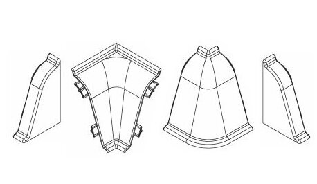 Заказать Комплект фурнитуры для плинтуса Cezar BL44 Заказать Комплект фурнитуры для плинтуса Cezar BL44