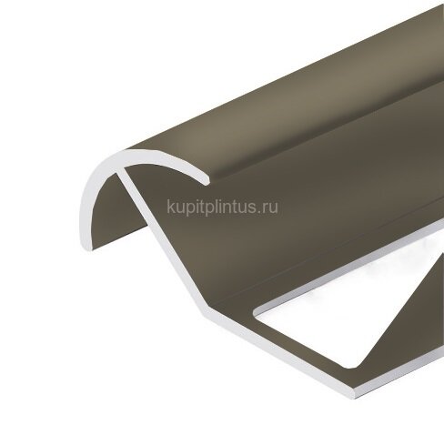 Заказать Профиль под плитку для наружных углов округлый 12 мм алюминий PV71-08 Шампань матовая 2,7 м 
