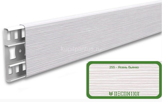 Заказать Наличник с кабель-каналом 70 мм Идеал Деконика Д-Н70 255 Ясень бьянко 2,2 м 