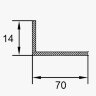 Заказать Алюминиевый уголок 70х14 мм ПБ70х14 алюминий натуральный 3 м Заказать Алюминиевый уголок 70х14 мм ПБ70х14 алюминий натуральный 3 м