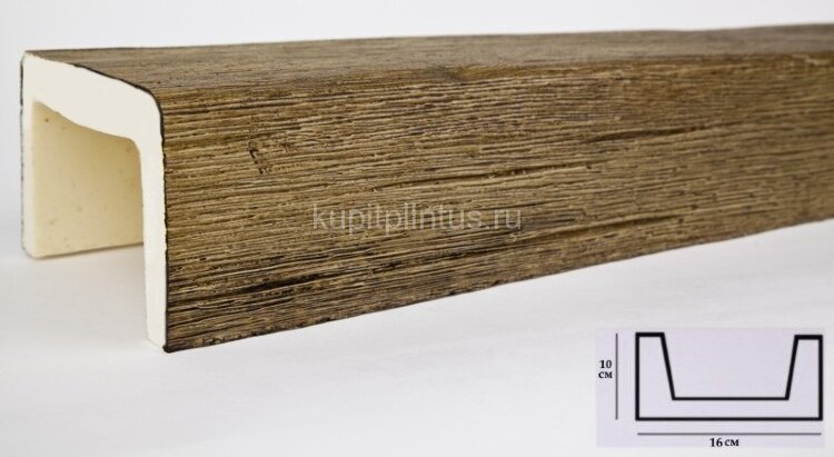 Заказать Декоративная балка из полиуретана 100х160 мм Уникс Модерн М16 Олива 3 м Заказать Декоративная балка из полиуретана 100х160 мм Уникс Модерн М16 Олива 3 м