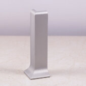 Уголок наружний металлический для плинтуса ПЛ-150 Серебро матовое Уголок наружний металлический для плинтуса ПЛ-150 Серебро матовое