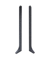 Комплект заглушек (левая правая) к плинтусу 100 мм NEEXY AKBD100-LE-RE-SA муар антрацит Комплект заглушек (левая правая) к плинтусу 100 мм NEEXY AKBD100-LE-RE-SA муар антрацит