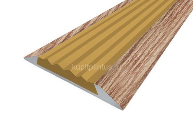 Заказать Порог противоскользящий с бежевой вставкой Д15 КД Дуб светлый (декорированный) 2,7 м Заказать Порог противоскользящий с бежевой вставкой Д15 КД Дуб светлый (декорированный) 2,7 м