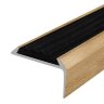 Заказать Порог угловой с черной резиновой вставкой Д01 КД Бук светлый 2,7 м Заказать Порог угловой с черной резиновой вставкой Д01 КД Бук светлый 2,7 м