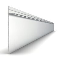 Алюминиевый плинтус для пола 100х14 мм Мега-Трейд 9145 серебро 3 м Алюминиевый плинтус для пола 100х14 мм Мега-Трейд 9145 серебро 3 м