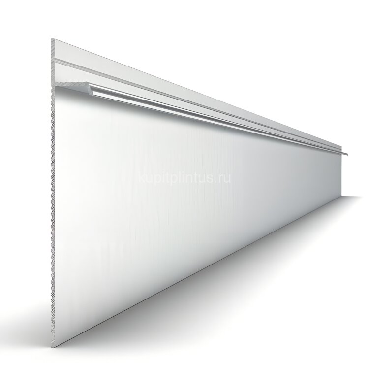 Заказать Алюминиевый плинтус для пола 100х14 мм Мега-Трейд 9145 серебро 3 м Заказать Алюминиевый плинтус для пола 100х14 мм Мега-Трейд 9145 серебро 3 м