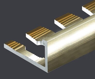 Заказать Гибкий L-профиль алюминиевый 12 мм PV06-13 песок блестящий 2,7 м Заказать Гибкий L-профиль алюминиевый 12 мм PV06-13 песок блестящий 2,7 м