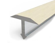 Профиль Т-образный гибкий 25 мм MP13 из ламинированного алюминия 32 Дуб белый 2,7 м Профиль Т-образный гибкий 25 мм MP13 из ламинированного алюминия 32 Дуб белый 2,7 м