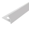 Профиль внешний ПВХ для плитки Cezar 9 мм 202 Серебряный 2,5 м