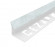Заказать Внутренний угол ПВХ для плитки 12 мм Cezar 229 Светло-серый мрамор 2,5 м 