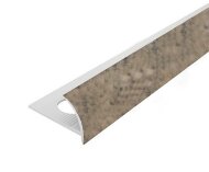Внешний профиль ПВХ для плитки 12 мм Cezar 212 Светлый гранит 2,5 м Внешний профиль ПВХ для плитки 12 мм Cezar 212 Светлый гранит 2,5 м