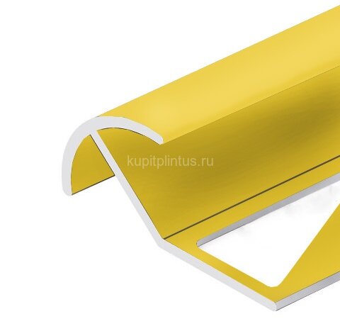 Заказать Профиль под плитку для наружных углов округлый 12 мм алюминий PV71-04 Золото матовое 2,7 м 